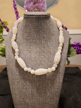 Classic Cream Bead Necklace - Women Jewelry